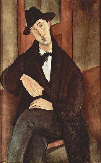 Amedeo Modigliani Portrat des Mario Varfogli oil painting picture